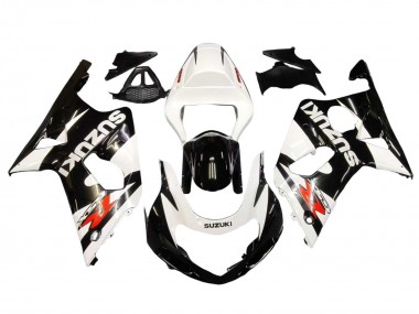 Affordable 2000-2002 Suzuki GSXR1000 Motorcycle Fairings - White Glossy Black Red