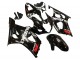 2003-2004 Suzuki GSXR 1000 Motorcycle Fairings - Glossy Black White Red Decals