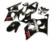 2003-2004 Suzuki GSXR 1000 Motorcycle Fairings - Glossy Black White Red Decals