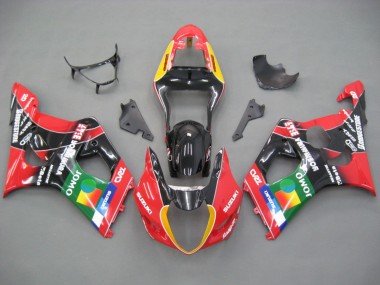 Affordable 2003-2004 Suzuki GSXR 1000 Motorcycle Fairings - Red Yellow Blue Green Black JOMO