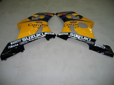 Affordable 2003-2004 Suzuki GSXR 1000 Motorcycle Fairings - Yellow White Blue Black Corona
