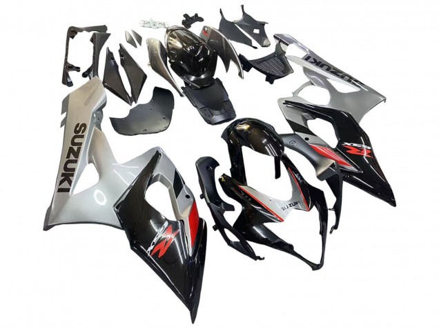 2005-2006 Suzuki GSXR 1000 Motorcycle Fairing - Black Grey Red