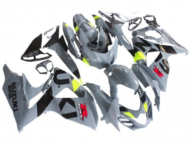 Affordable 2009-2016 Suzuki GSXR 1000 Motorcycle Fairings - Grey Neon Yellow Black Motul