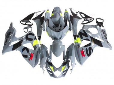 Affordable 2009-2016 Suzuki GSXR 1000 Motorcycle Fairings - Grey Neon Yellow Black Motul