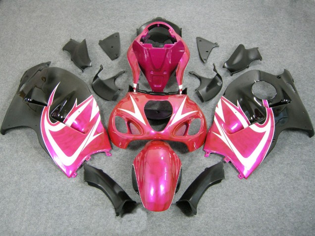 1996-2007 Suzuki GSXR 1300 Hayabusa Motorcycle Fairings - Pink White Black