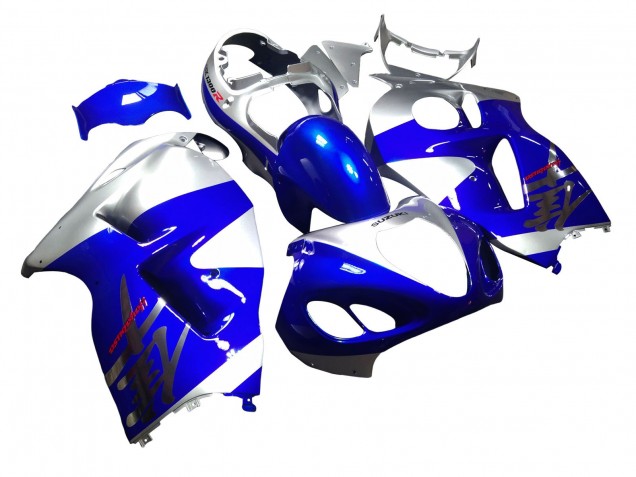 1996-2007 Suzuki GSXR 1300 Hayabusa Motorcycle Fairings - Blue Silver Hayabusa