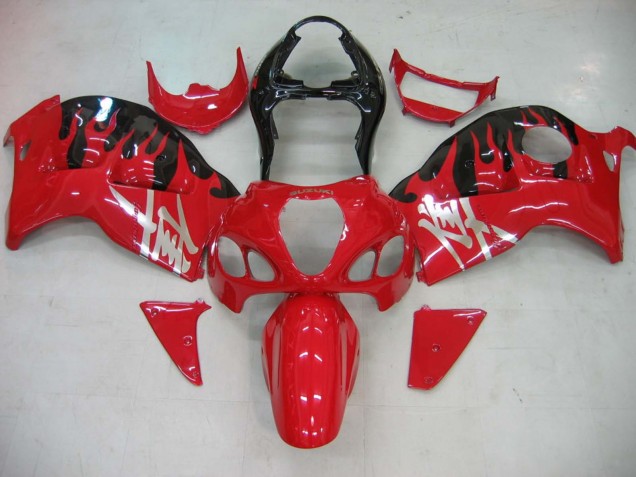 1996-2007 Suzuki GSXR 1300 Hayabusa Motorcycle Fairings - Red Black