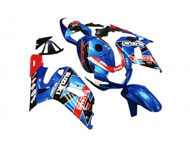 Affordable 2001-2003 Suzuki GSXR 600 / GSXR 750 Motorcycle Fairings - Blue Red Racing