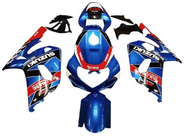 Affordable 2001-2003 Suzuki GSXR 600 / GSXR 750 Motorcycle Fairings - Blue Red Racing