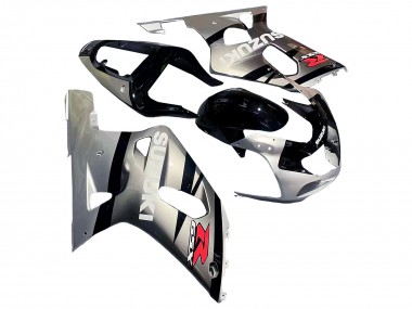 Affordable 2001-2003 Suzuki GSXR 600 / GSXR 750 Motorcycle Fairing - Silver Glossy Black Red