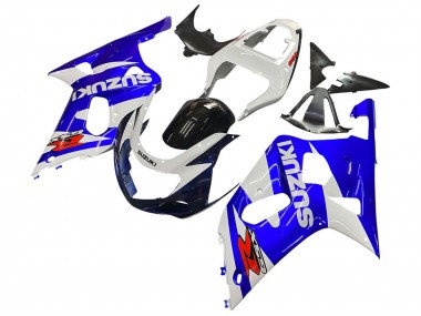 Affordable 2001-2003 Suzuki GSXR 600 / GSXR 750 Motorcycle Fairing - White Blue Glossy Black Red