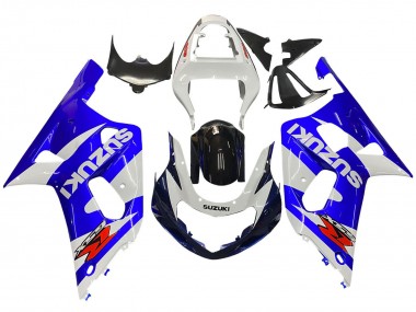 Affordable 2001-2003 Suzuki GSXR 600 / GSXR 750 Motorcycle Fairing - White Blue Glossy Black Red