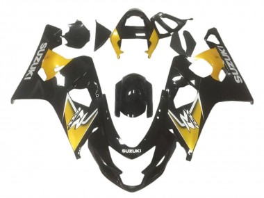 Affordable 2001-2003 Suzuki GSXR 600 / GSXR 750 Motorcycle Fairings - Yellow Glossy Black