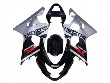 Affordable 2001-2003 Suzuki GSXR 600 / GSXR 750 Motorcycle Fairings - Silver Glossy Black Red