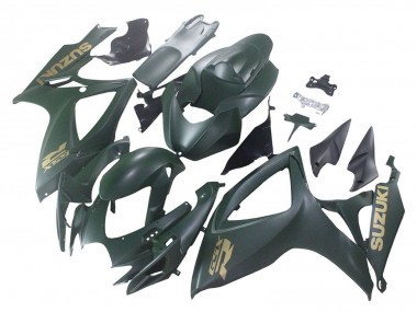 Affordable 2006-2007 Suzuki GSXR 600 / GSXR 750 Motorcycle Fairings - Matte Army Green