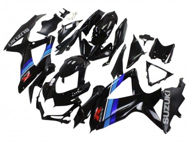 Affordable 2008-2010 Suzuki GSXR 600 / GSXR 750 Motorcycle Fairings - Glossy Black Blue