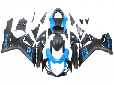 Affordable 2011-2024 Suzuki GSXR 600 / GSXR 750 Motorcycle Fairing - Blue Matte Black
