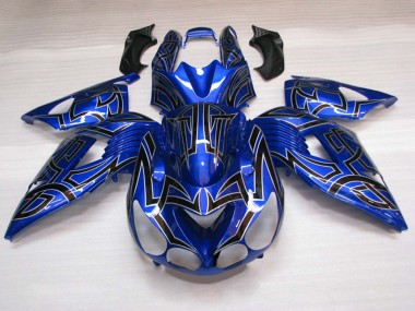 Affordable 2011-2024 Suzuki GSXR 600 / GSXR 750 Motorcycle Fairings - Blue Black