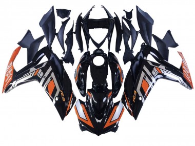 Affordable 2015-2018 Yamaha YZF R3/R25 Motorcycle Fairings - Blue Orange Silver Yamalube