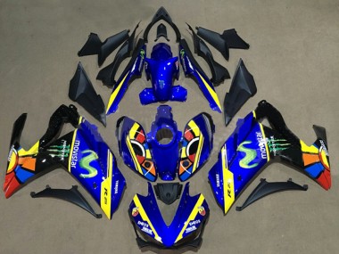 Affordable 2015-2018 Yamaha YZF R3/R25 Motorcycle Fairings - Blue Yellow Red Black Green Monster