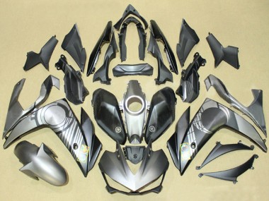 Affordable 2015-2018 Yamaha YZF R3/R25 Motorcycle Fairings - Grey Black