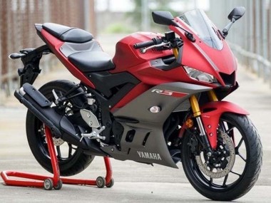 Affordable 2019-2021 Yamaha YZF R3/R25 Motorcycle Fairings - Red Grey