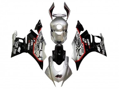 Affordable 2022-2024 Yamaha YZF R3/R25 Motorcycle Fairings - Silver Red Black 46