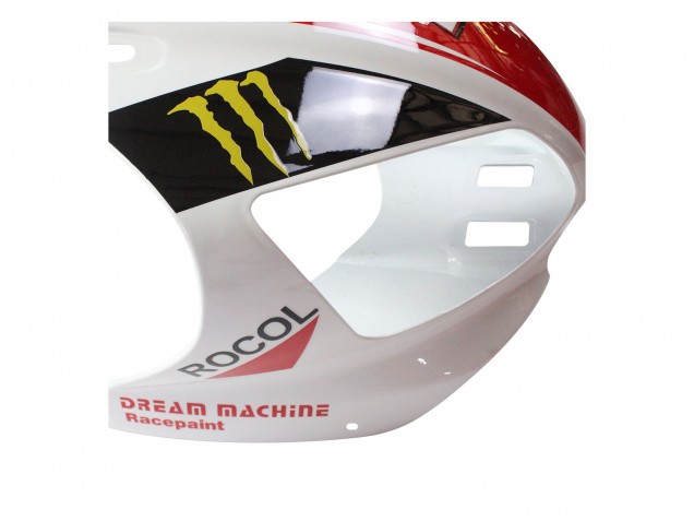 1998-1999 Yamaha YZF 1000 R1 Motorcycle Fairings - Red White Black Yellow Monster Milwaukee MAXXIS 11