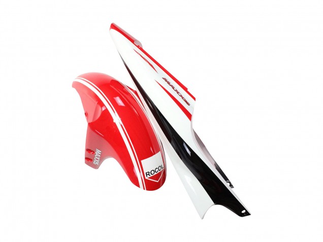 1998-1999 Yamaha YZF 1000 R1 Motorcycle Fairings - Red White Black Yellow Monster Milwaukee MAXXIS 11