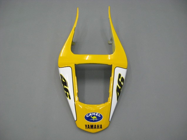 2000-2001 Yamaha YZF 1000 R1 Motorcycle Fairings - White Yellow Blue Motul Camel