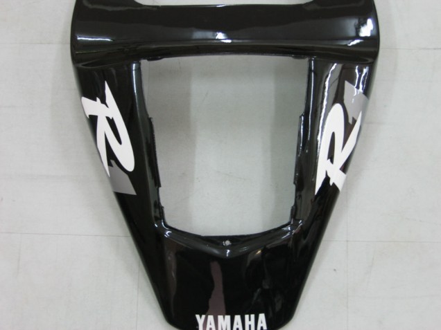 2000-2001 Yamaha YZF 1000 R1 Motorcycle Fairings - Glossy Black White Decal