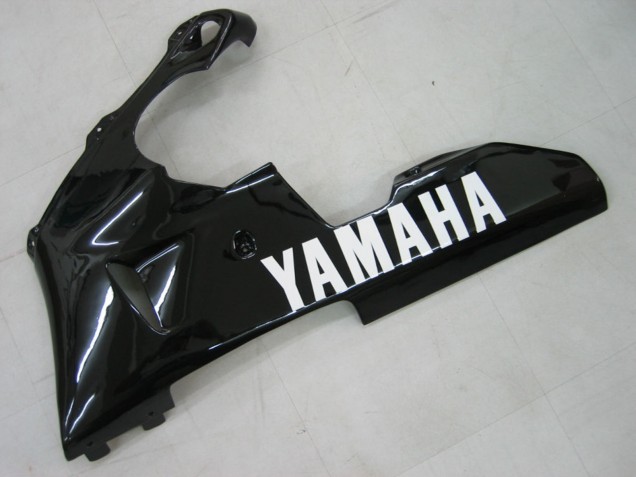 2000-2001 Yamaha YZF 1000 R1 Motorcycle Fairings - Glossy Black White Decal