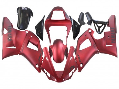 Affordable 2000-2001 Yamaha YZF 1000 R1 Motorcycle Fairings - Matte Red