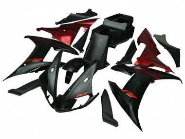 Affordable 2002-2003 Yamaha YZF 1000 R1 Motorcycle Fairings - Red Black Flame