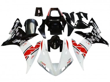 Affordable 2002-2003 Yamaha YZF 1000 R1 Motorcycle Fairings - White Red Black Castrol