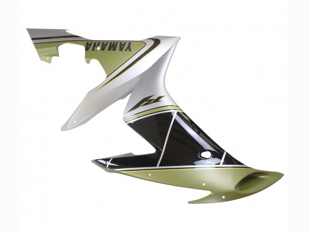 2004-2006 Yamaha YZF 1000 R1 Motorcycle Fairings - Light Gold White Glossy Black