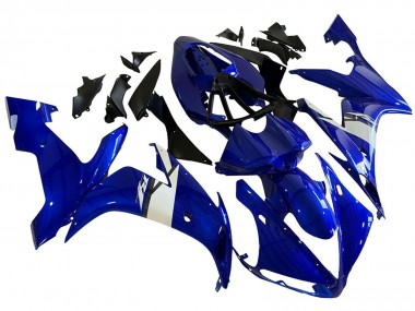 Affordable 2004-2006 Yamaha YZF 1000 R1 Motorcycle Fairings - Blue White