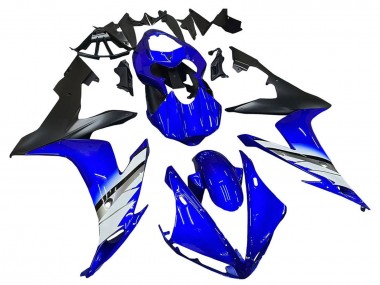 Affordable 2004-2006 Yamaha YZF 1000 R1 Motorcycle Fairings - Blue White Matte Black