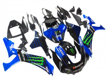 Affordable 2020-2025 Yamaha YZF 1000 R1 Motorcycle Fairings - Blue Black Green Black ENEOS Monster