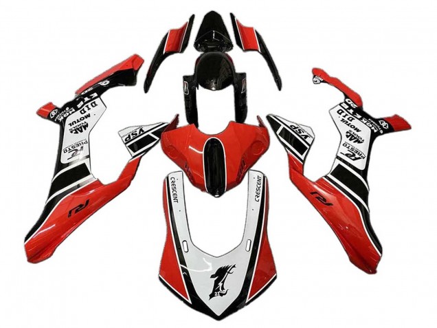 2020-2025 Yamaha YZF 1000 R1 Motorcycle Fairing - White Red Black
