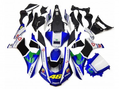 Affordable 2020-2025 Yamaha YZF 1000 R1 Motorcycle Fairings - White Blue Green Black MoviStar ENEOS Semakin Didepan 46