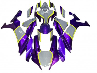 Affordable 2020-2025 Yamaha YZF 1000 R1 Motorcycle Fairings - Yellow Grey Purple