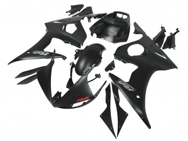 Affordable 2006-2009 Yamaha YZF R6S Motorcycle Fairings - Matte Black