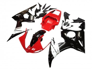 Affordable 2006-2009 Yamaha YZF R6S Motorcycle Fairings - Red White Glossy Black