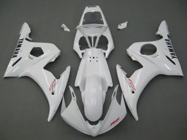 Affordable 2006-2009 Yamaha YZF R6S Motorcycle Fairings - White