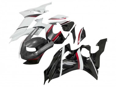 Affordable 2017-2023 Yamaha YZF 600 R6 Motorcycle Fairings - White Red Glossy Black Carbon Fiber Style