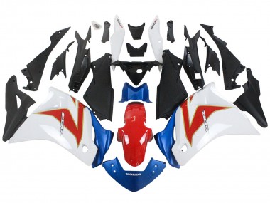 Affordable 2011-2015 Honda CBR250RR Motorcycle Fairings - White Red Light Blue