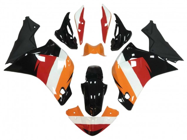 2011-2015 Honda CBR250RR Motorcycle Fairings - Orange White Red Glossy Black