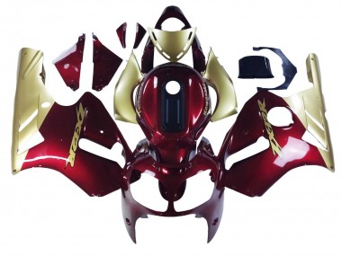 Affordable 2000-2001 Kawasaki ZX12R Motorcycle Fairings - Red Gold