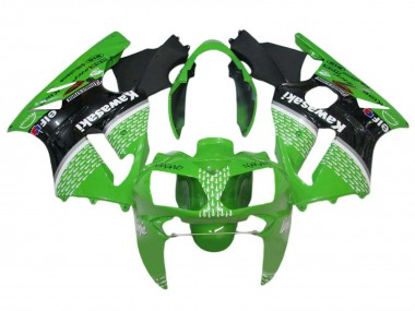 Affordable 2002-2006 Kawasaki ZX12R Motorcycle Fairings - Green Black White